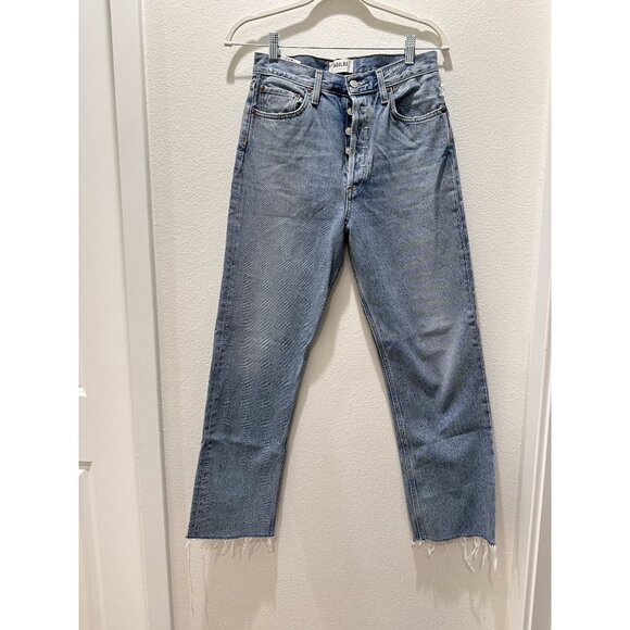 Agolde Women's 90’s Pinch Waist High Rise Straight Crop Jeans Size 26